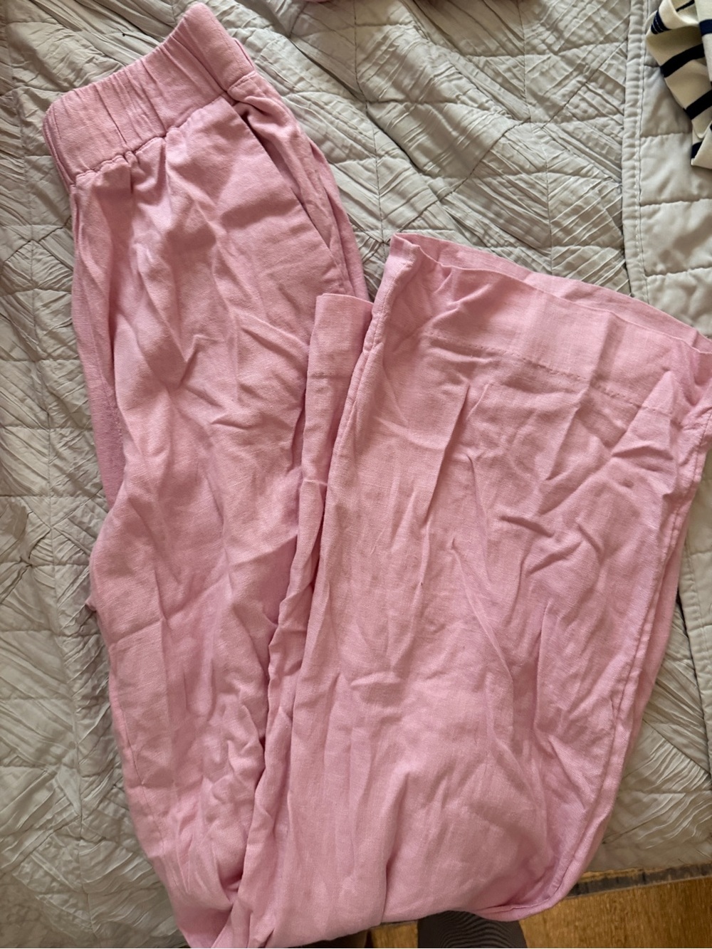 Abercrombie & Fitch Women’s  Light Pink Linen Pants
